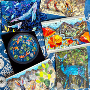Assorted mosaic postcards