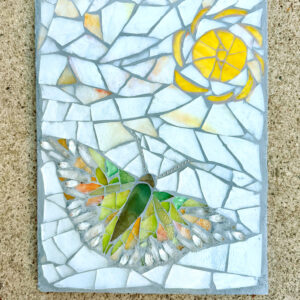 Butterfly and sun mosaic